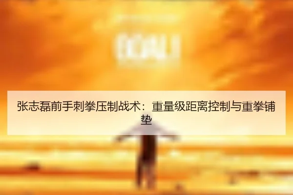 张志磊前手刺拳压制战术：重量级距离控制与重拳铺垫